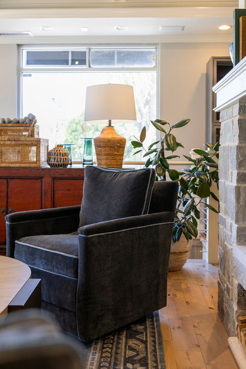Blue Swivel Chair