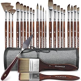 25 pc Paintbrush Set