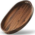 Acacia Oval Wood Tray