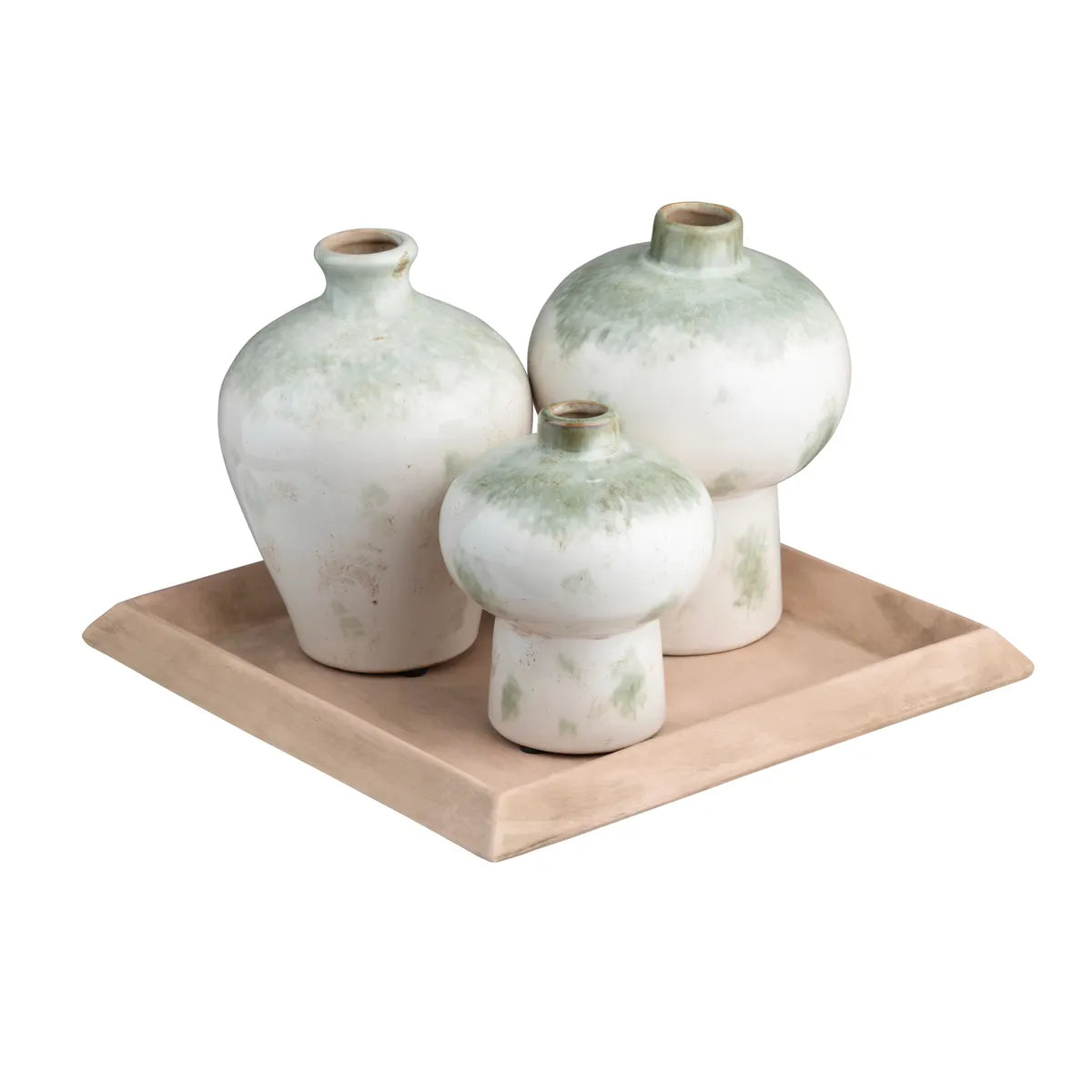 Ivy Vases and Tray
