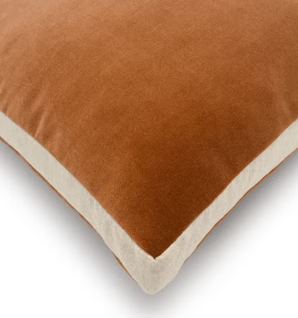 Deveraux Pumpkin 22x22 Box Pillow